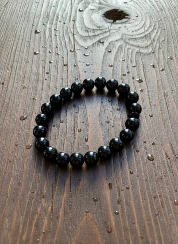 NATURAL BLACK OBSIDIAN BRACELET