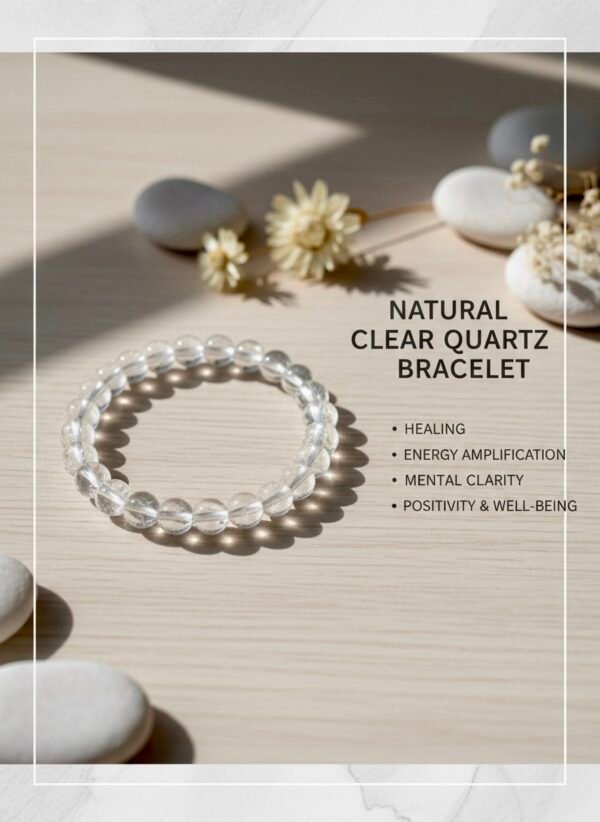 Natural Clear Quartz (Spatik) Bracelet