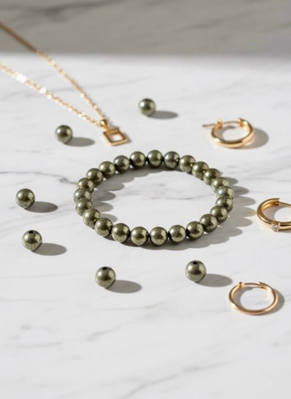 Pyrite crystal bracelet